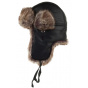 Black Trapper Ushanka - Traclet