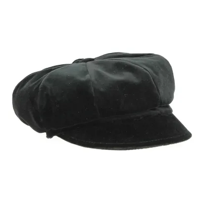 Casquette gavroche velours noir - Fléchet