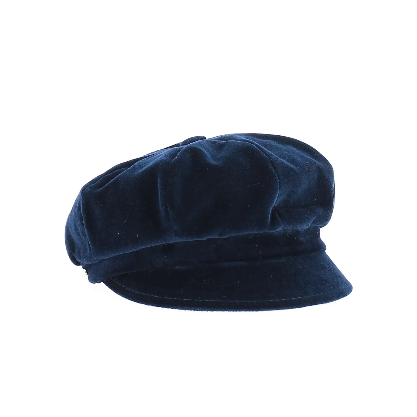 Navy velvet cap - Fléchet