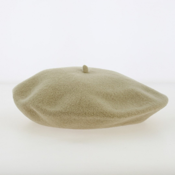 Trendy Beige Beret Flora Wool Trendy Beige Beret Flora Wool