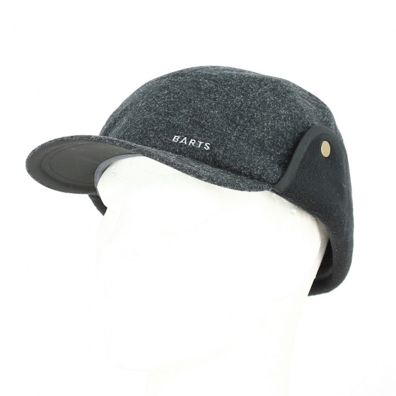 Casquette Deltana 5 panel Cache-Oreilles Noir - Barts Casquette Deltana 5 panel Cache-Oreilles Noir - Barts