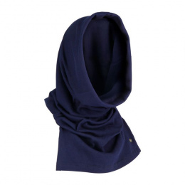 Bielle Cotton Neckwarmer Blue Navy - Laulhère