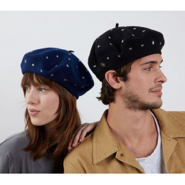 Hachiman Navy Blue Star Beret - Laulhère