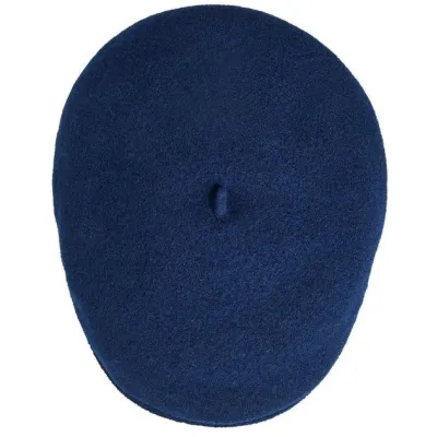 Casquette Béret Laine Pau Marine - Laulhère
