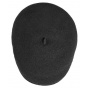 Wool Beret Cap Pau Black - Laulhère