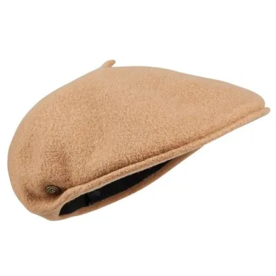 Pau Camel Wool Cap Beret - Laulhère