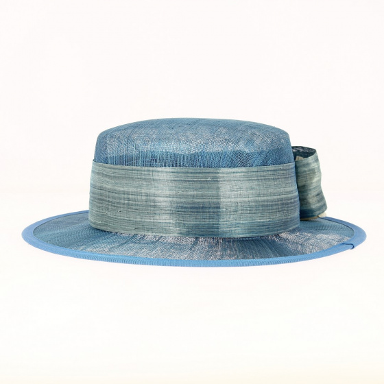 Chapeau de cérémonie Gaby bleu - Traclet