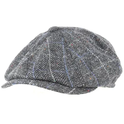 Arnold Wool Chevron Grey & Blue Cap - Traclet