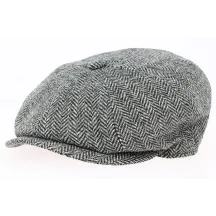 Arnold Wool Chevron Cap Black & Grey - Traclet