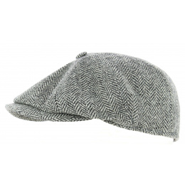 Arnold Wool Chevron Cap Black & Grey - Traclet
