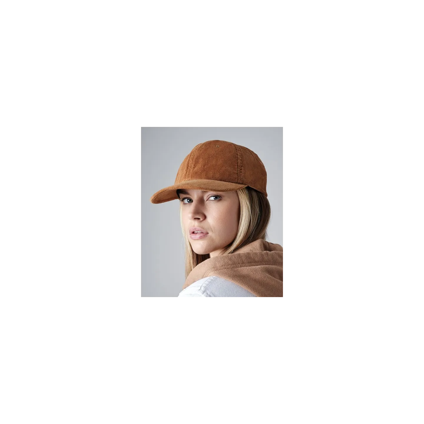 Camel Velvet Baseball Cap - Beechfield - Traclet Hat Shop - Reference: 16953