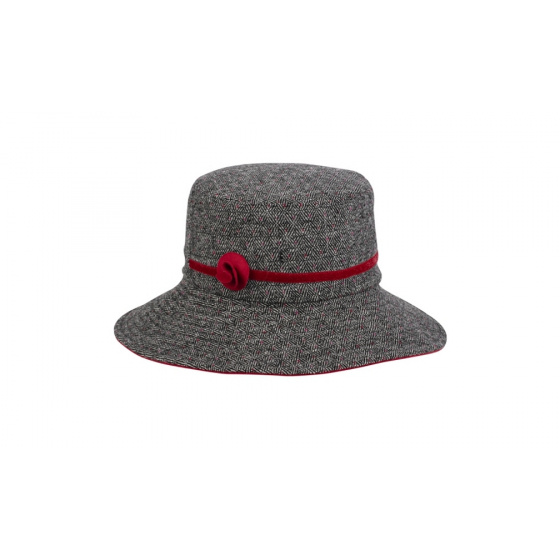 Women's Missty Capeline with black and red fleece lining - Traclet