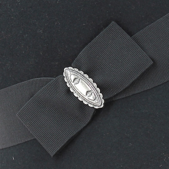 Cloche Hat Maithe Felt Wool Black bow detail - Traclet