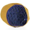 Casquette cuir plate Moutarde doublure - Alfonso d'Este
