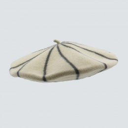 Grey Stripes Child Beret - the French beret