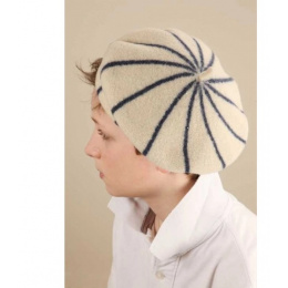 Grey Stripes Child Beret - the French beret