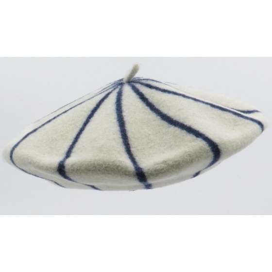 Kids' Navy Striped Beret - The French Beret