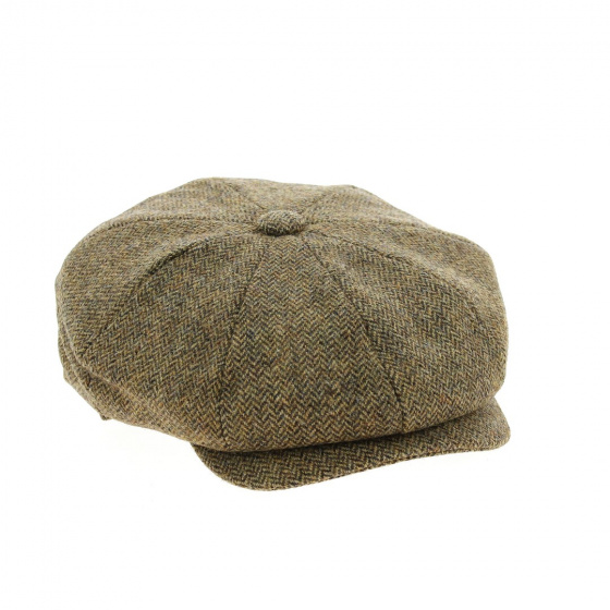 Arnold Chevron Cap - Heathered Brown & Beige - Traclet