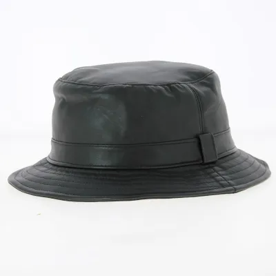 Chapeau bob cuir Noir - Traclet