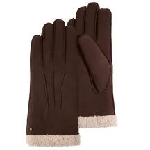 Gants Femme Cuir & fourrure Marron - Isotoner