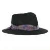 Chapeau Fedora Wendie Feutre Poil Noir - Crambes