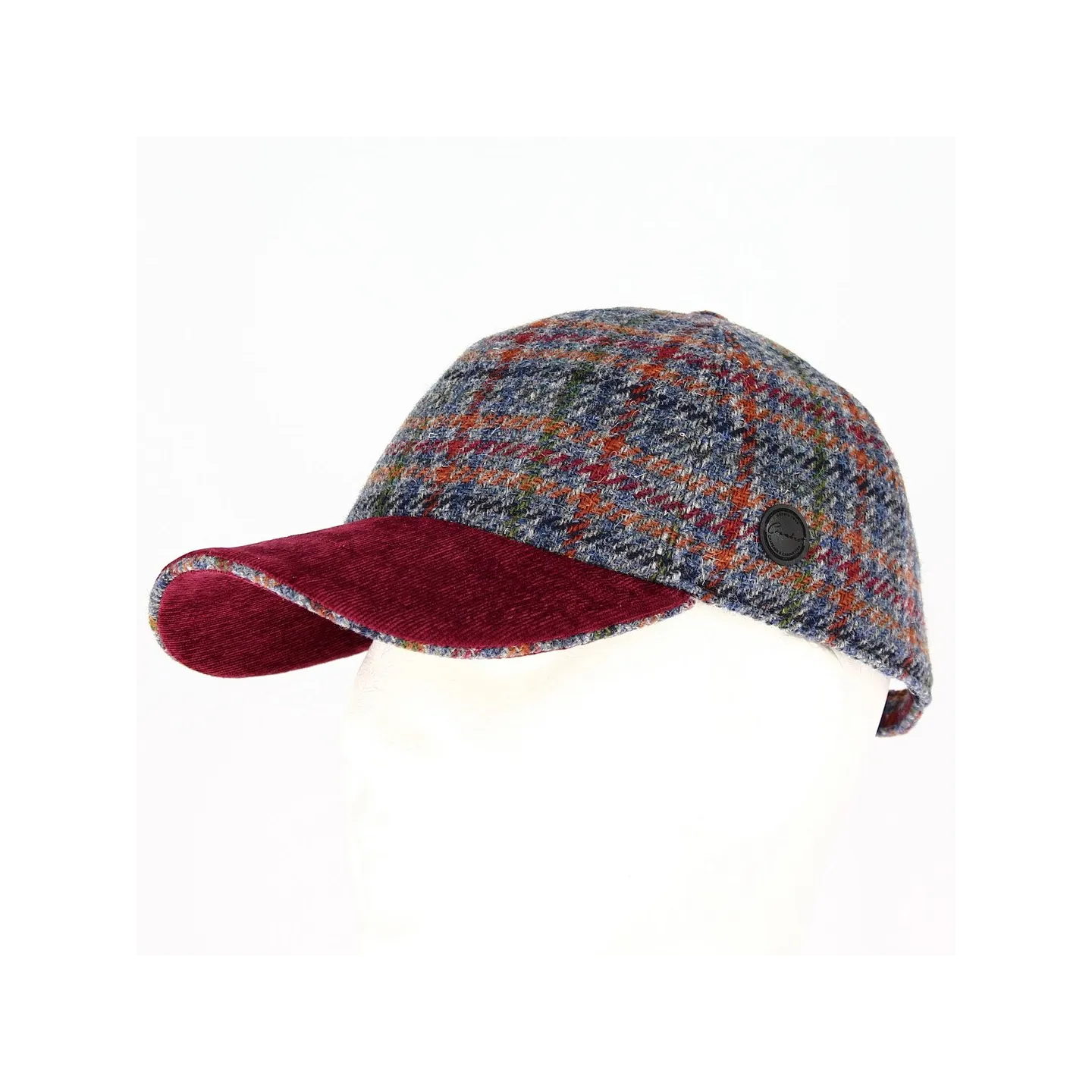 Casquette Baseball Plivory Laine Bleu et Bordeaux - Crambes