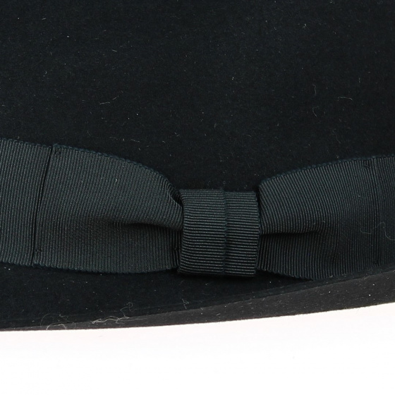 Fedora Gabin Shaved Felt Hat Black - Crambes