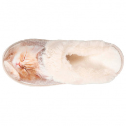 Women's Mule Slippers Cat Print - Isotoner