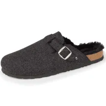 Men's Mules Slippers Grey Mottled - Isotoner