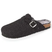 Chaussons Mules Femme Gris Chiné - Isotoner