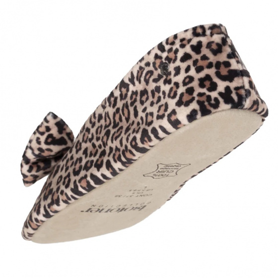 Women's Ballet Slippers Panther Bow - Isotoner