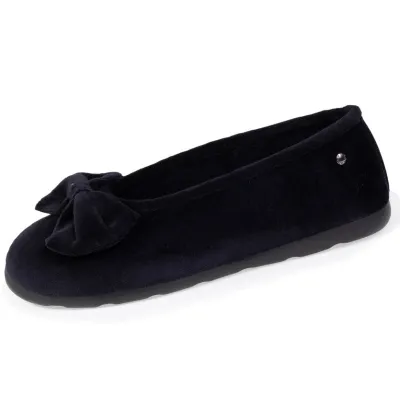 Women's Ballet Flats Ergonomic Sole Black - Isotoner - Traclet Shop Reference: 17021| Traclet Hat Shop