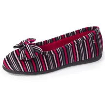 Ballerines Femme Semelle EVERYWEAR™ Rayures - Isotoner  - Boutique Traclet Reference : 17022| Chapellerie Traclet