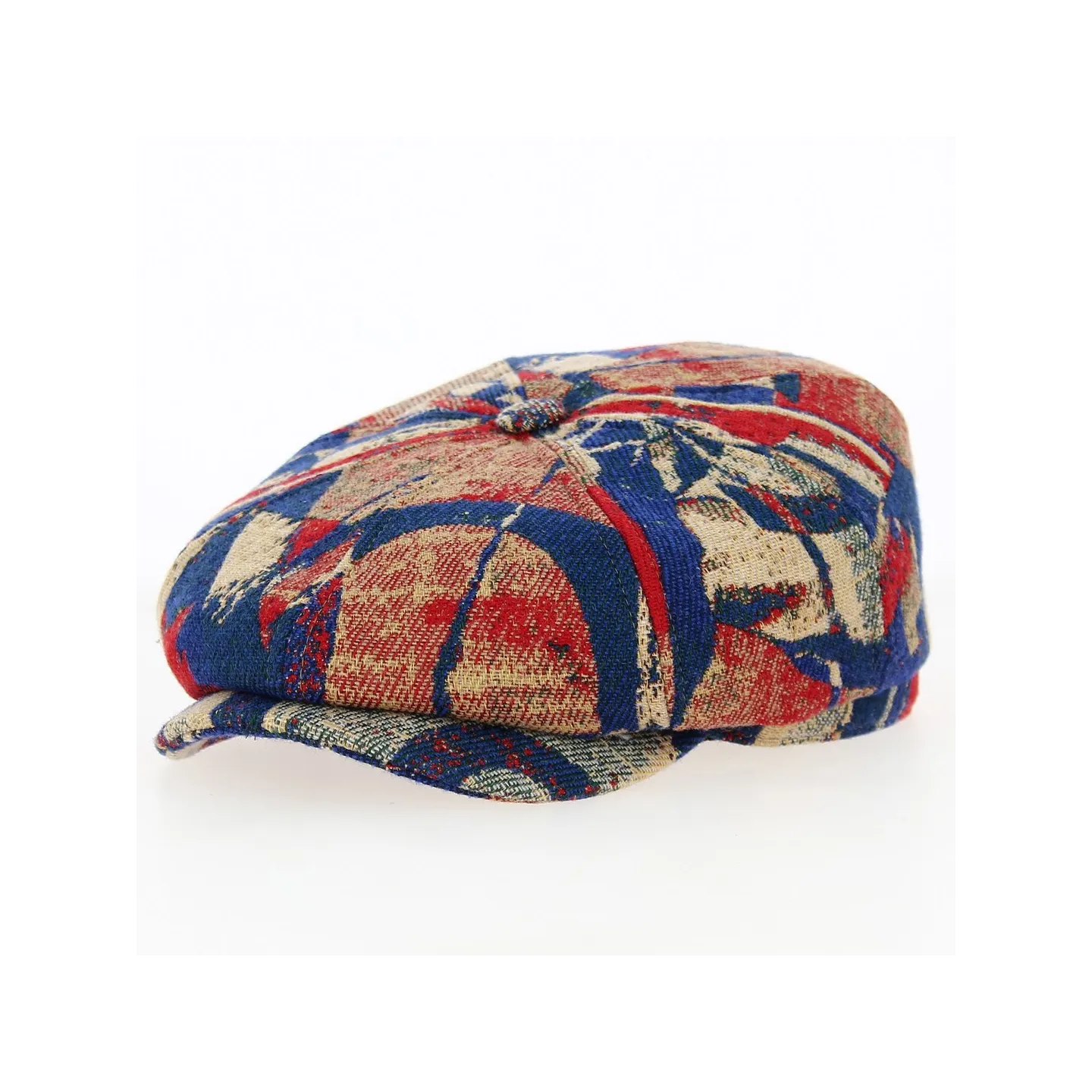Casquette Hatteras Laine Rouge et Bleu - Stetson