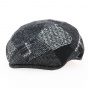 Flat Cap Daffy Wool Patchwork Black - Traclet