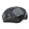Casquette Plate Daffy Laine Patchwork Noir - Traclet
