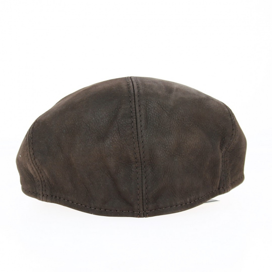 Casquette Oxford Cuir Marron sans boutons - Traclet Casquette Oxford Cuir Marron sans boutons - Traclet