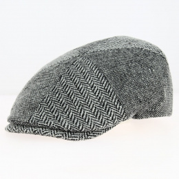 Oxford Flat Cap Wool and Silk Grey - Traclet