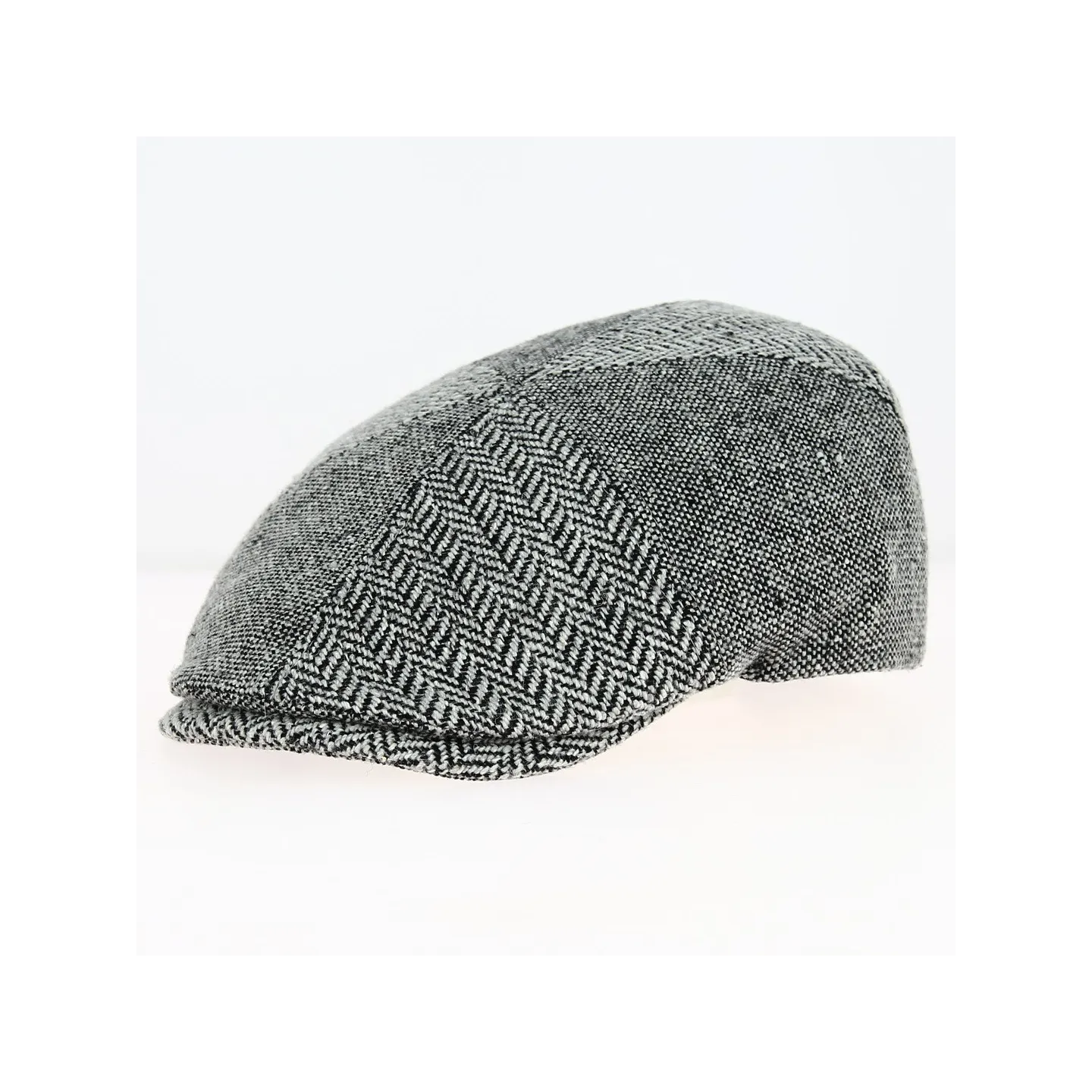 Oxford Flat Cap Wool and Silk Grey - Traclet