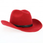 Cowboy Hat Felt Wool Red - Traclet