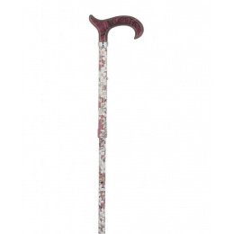Folding Cane with Flower Pattern - Fayet