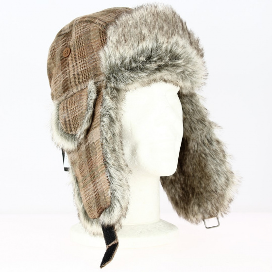 Chapka Josh Trapper Faux Fur Brown - Traclet