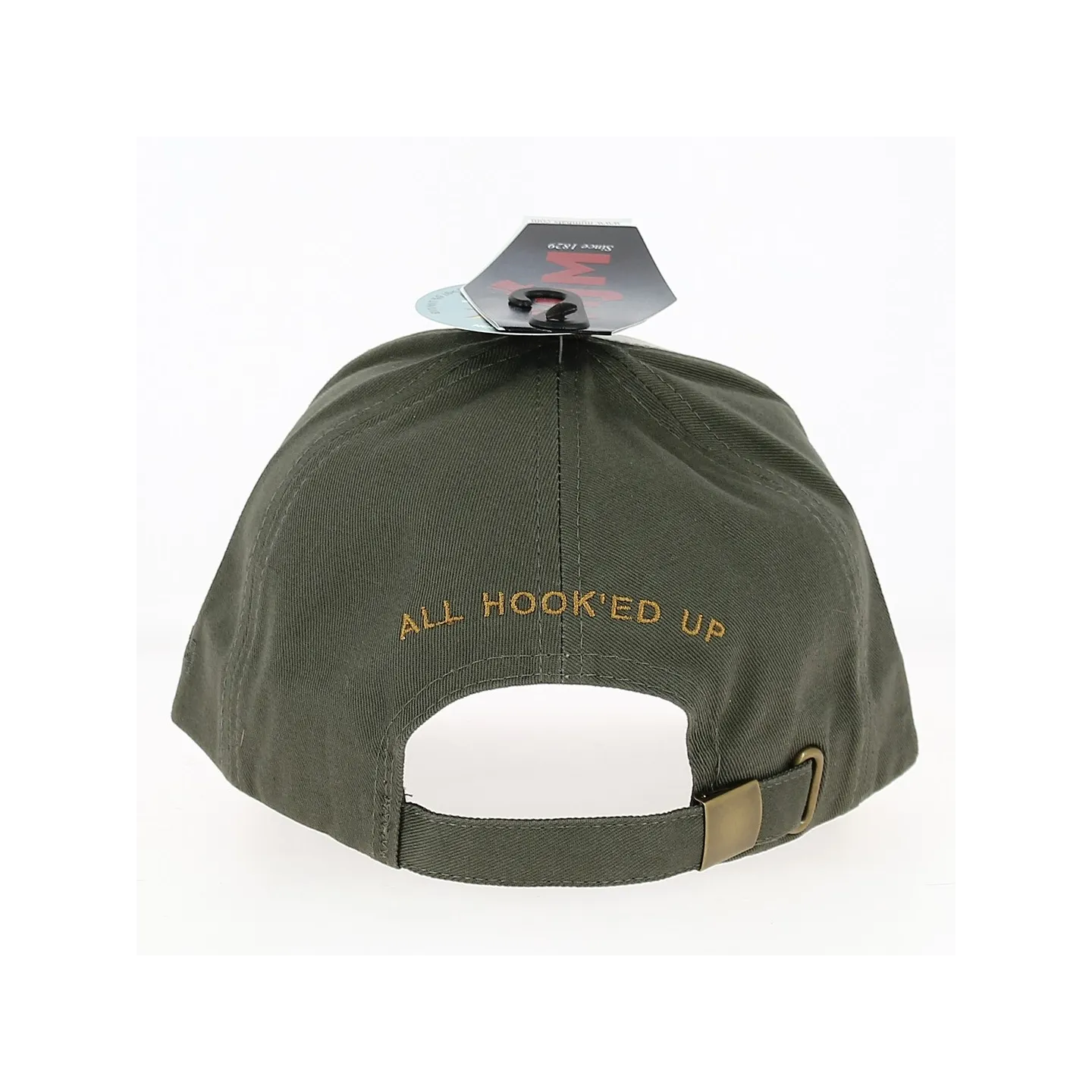 Casquette Baseball Pêcheur Coton & Cuir Kaki - Traclet