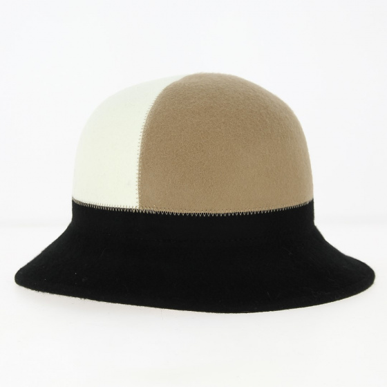 Chapeau cloche Feutre Laine Noir - Traclet