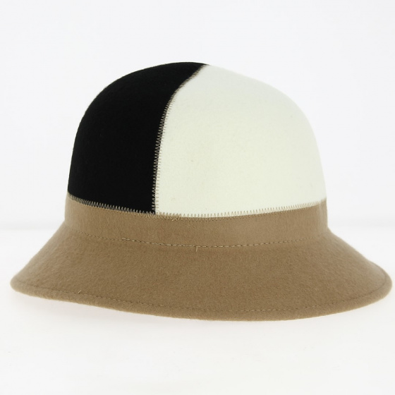 Camel wool felt cloche hat - Traclet