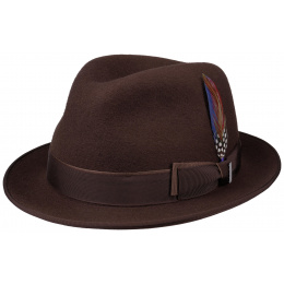 Hat Player Sandata Brown Wool Felt - Stetson