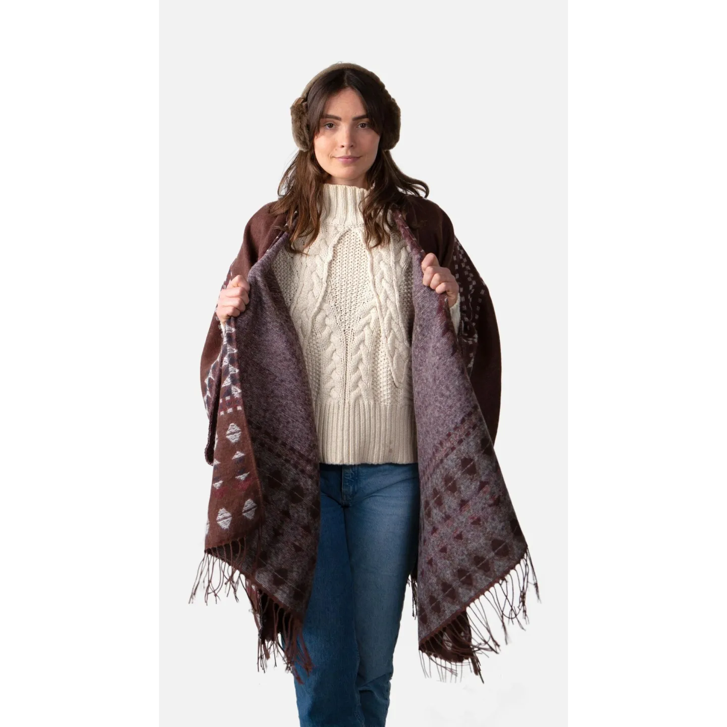 Poncho Layula Marron - Barts