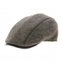 Casquette Plate Naples Tweed Marron- Traclet