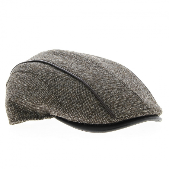 Brown Tweed Naples Flat Cap - Traclet