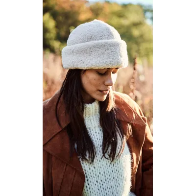 Teddybow Toque Cream Faux Fur - Barts